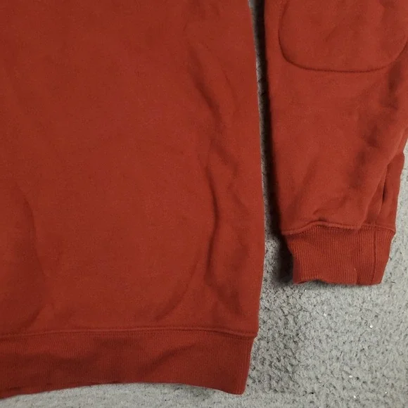 Columbia Sweater Mens Size Medium Red/Orange 1/4 Zip Up Pullover Sweatshirt - Picture 4 of 9